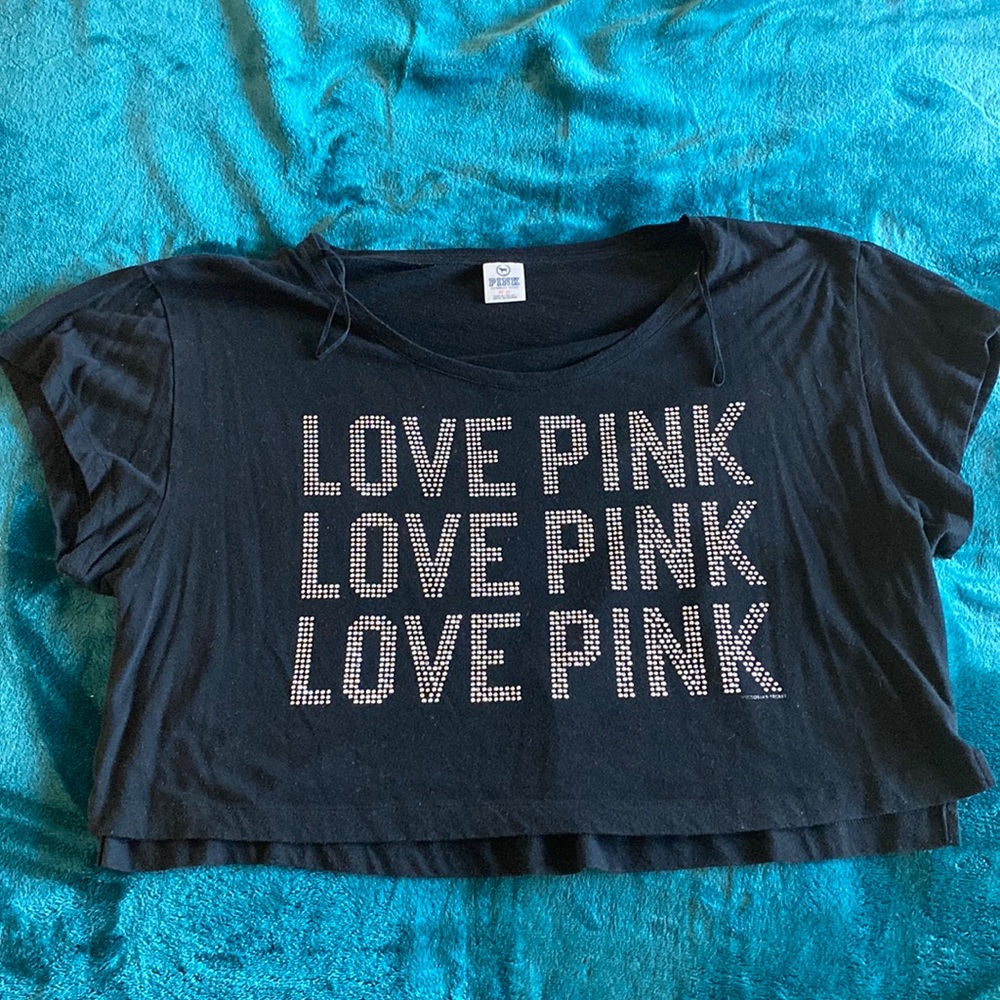 Pink Crystal Crop Top